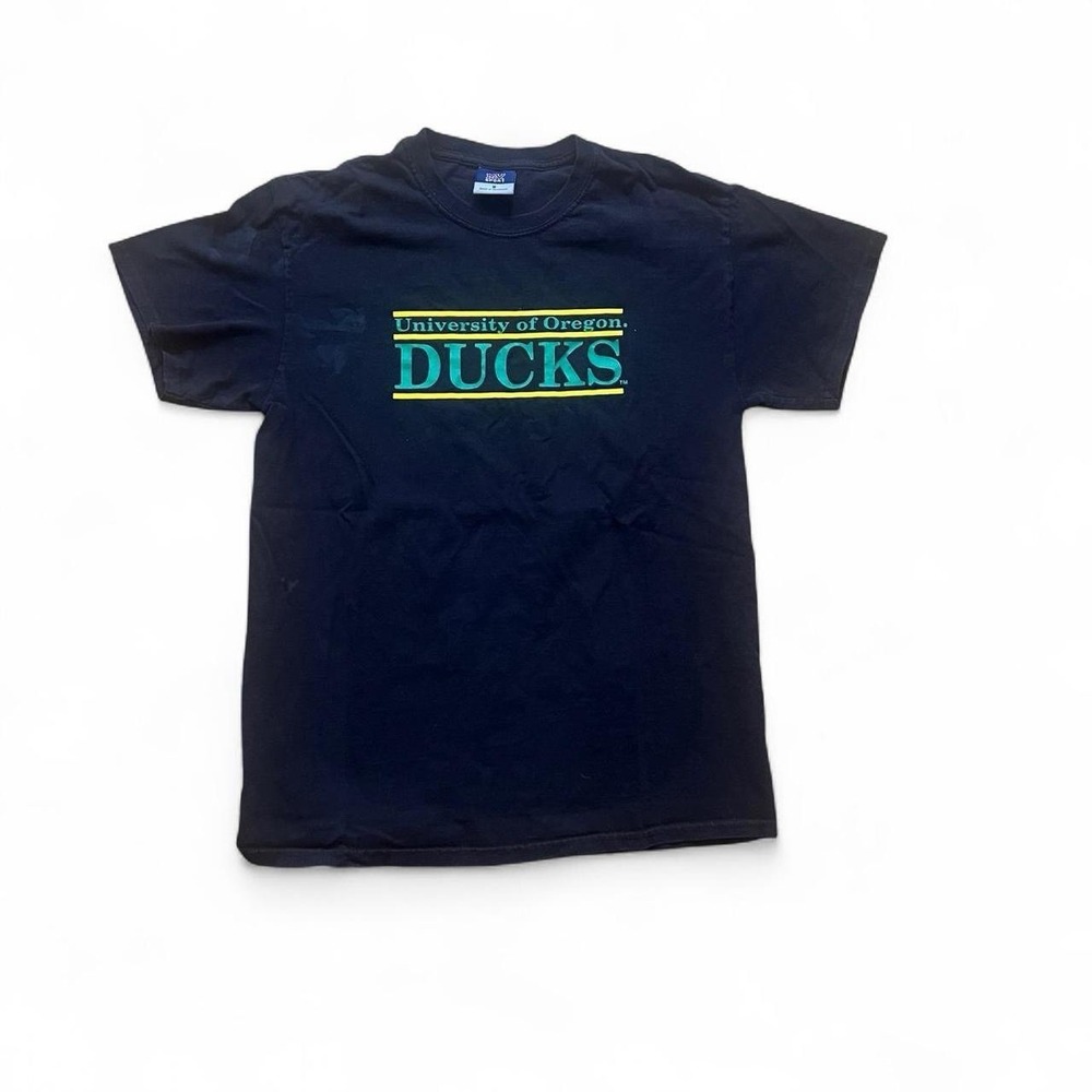 MV Sport Oregon Ducks Black Short Sleeve T-Shirt Size Medium College NCAA